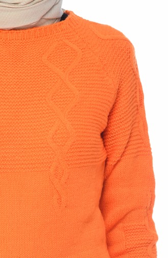 Tricot Sweater Orange 8021-10