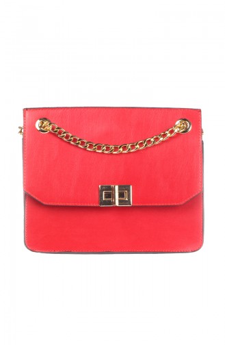 Women´s Cross Shoulder Bag Red 4009-06