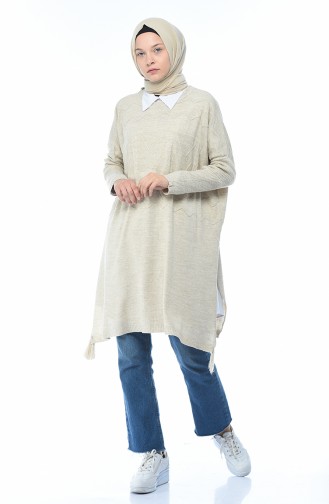 Poncho Tricot 8002-01 Beige 8002-01