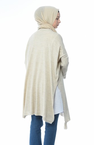 Poncho Tricot 8002-01 Beige 8002-01