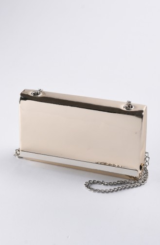 Women´s Mirror Evening Bag Gold Color 0506-01