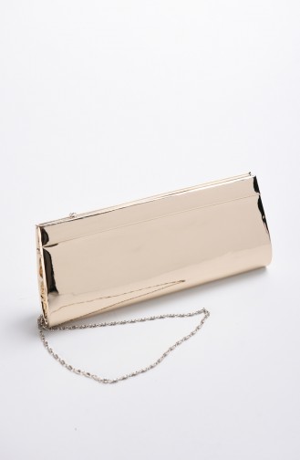 Women´s Mirror Evening Bag Gold Color 0508-01