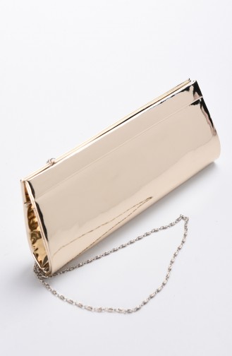 Women´s Mirror Evening Bag Gold Color 0508-01