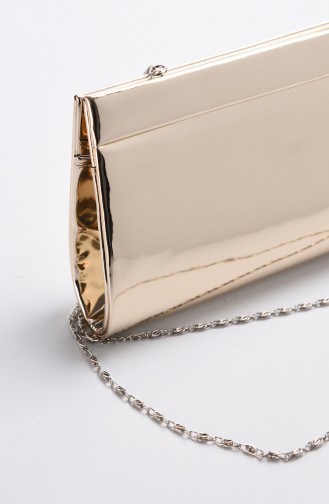 Women´s Mirror Evening Bag Gold Color 0508-01