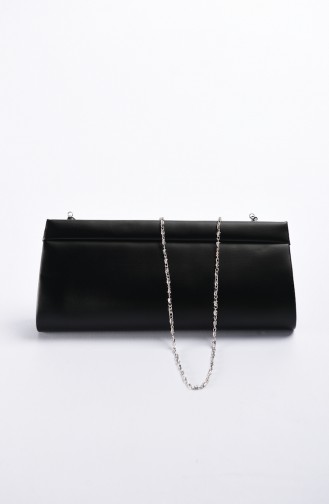 Women Fabric Evening Bag Black 0508-01