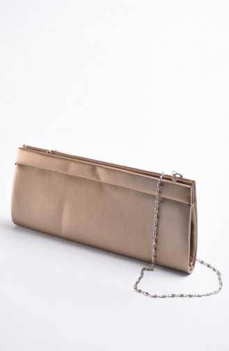 Women´s Fabric Evening Bag Bronze Color 0508-05