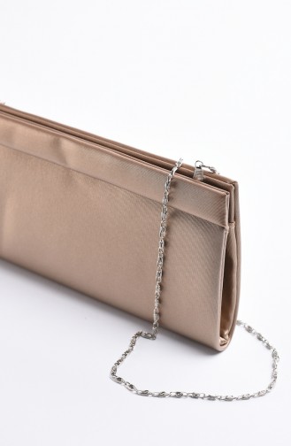 Women´s Fabric Evening Bag Bronze Color 0508-05