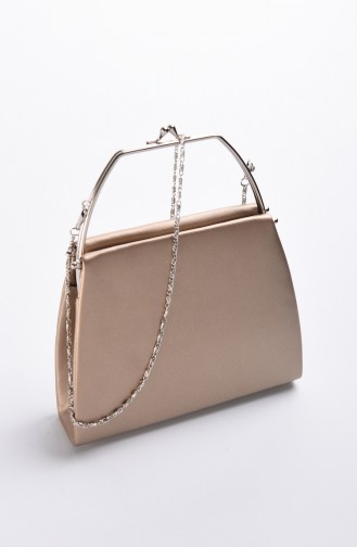 Women´s Fabric Evening Bag Bronze Color 0509-05