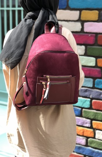 Women´s Backpack Burgundy 18-01