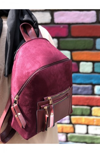 Women´s Backpack Burgundy 18-01