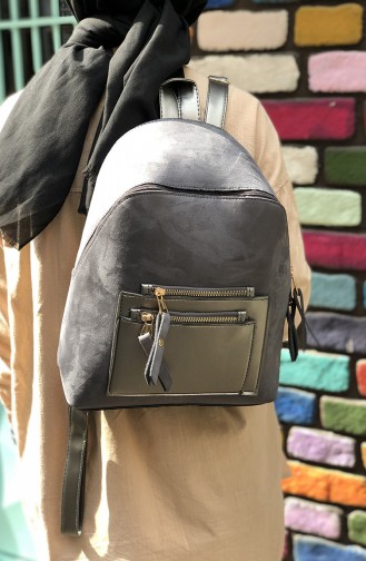 Silver Gray Back Pack 18-06