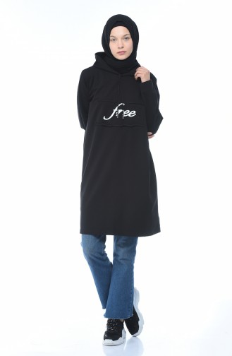 Sweatshirt a Capuche 0050-02 Noir 0050-02