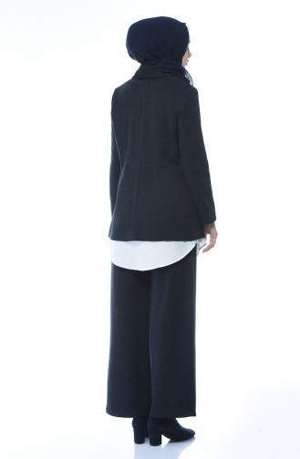 Düğmeli Ceket Pantolon İkili Takım 5009-03 Lacivert 5009-03