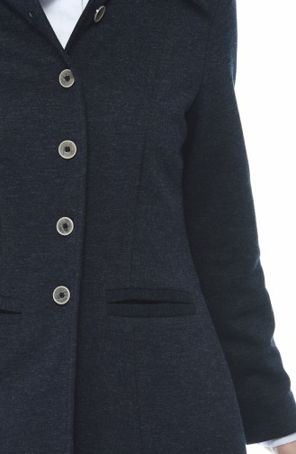 Düğmeli Ceket Pantolon İkili Takım 5009-03 Lacivert 5009-03