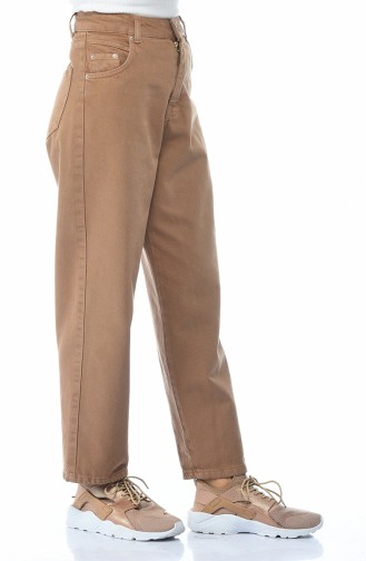 Pantalon Jean avec Poches 2599-03 Couleur Cannelle 2599-03