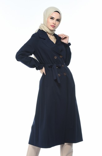 Dunkelblau Trench Coats Models 1260-03