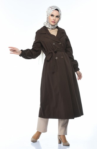 Brown Trench Coats Models 1260-06