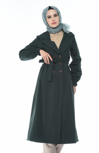 Emerald Trench Coats Models 1260-05