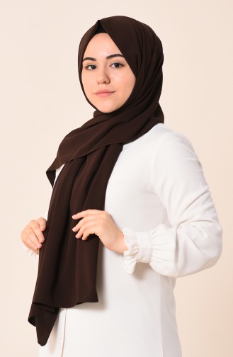 Medine İpeği Şal 2380-14 Kahverengi