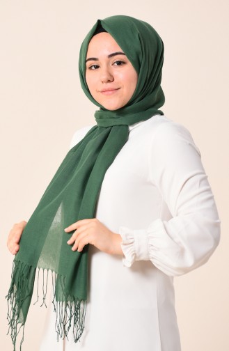 Plain Cotton Shawl Green 490-103