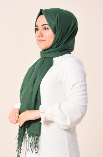 Plain Cotton Shawl Green 490-103