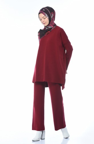 Tunic Trousers Double Suit 4175-03 Burgundy 4175-03