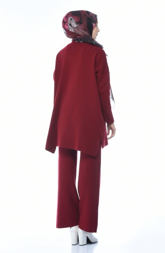 Tunik Pantolon İkili Takım 4175-03 Bordo