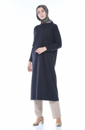 Bat Sleeve Long Tunic Purple 7943-02