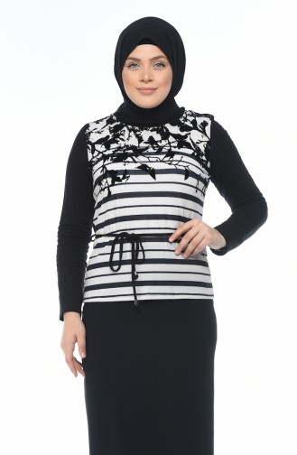 Blouse a Motifs 8K6803343-05 Noir 8K6803343-05