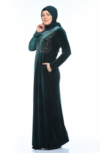 Smaragdgrün Abayas 1915-02