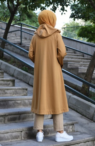 Reglan Sleeve Hooded Cape Mustard 8034-02