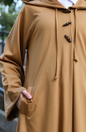 Reglan Sleeve Hooded Cape Mustard 8034-02