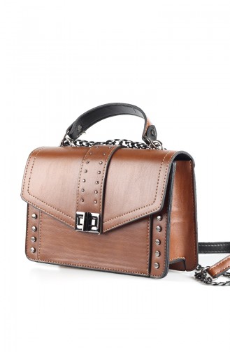 Women´s Cross Shoulder Bag Brown Tobacco 4008-04