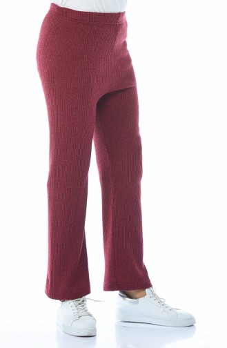 Waist Elastic Trousers Bordeaux 4079-03