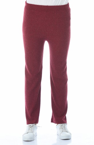 Waist Elastic Trousers Bordeaux 4079-03