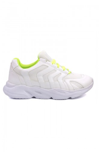 Letoon Chaussures Sport Unisex 2651-01 Blanc Vert 2651-01