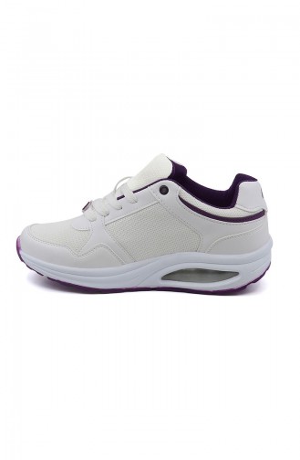 Letoon Bayan Spor Ayakkabı 3207Y-03 Beyaz Mor