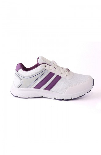 Letoon Chaussures Sport Pour Femme 4240Y-02 Blanc Pourpre 4240Y-02