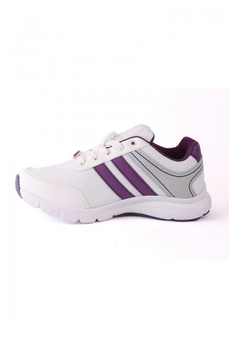 Letoon Chaussures Sport Pour Femme 4240Y-02 Blanc Pourpre 4240Y-02