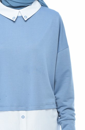 Sweatshirt 0756-01 Bleu 0756-01