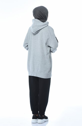 Ensemble Survêtement a Capuche 0744-01 Gris 0744-01