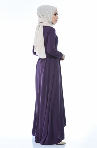 A Pleated Dress Purple 1955-03