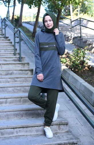 Khaki Jogginganzüge 3038-05