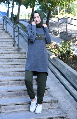 Khaki Jogginganzüge 3038-05