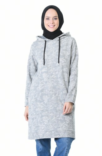 Hooded Winter Sweatshirt Gray 9146-01