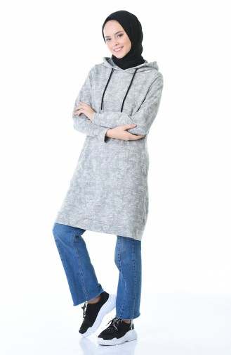 Hooded Winter Sweatshirt Gray 9146-01