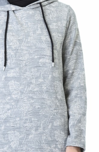 Hooded Winter Sweatshirt Gray 9146-01