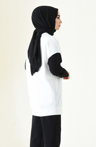 Simli Sweatshirt 0746-04 Ekru 0746-04