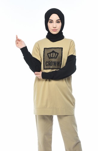 Beige Sweatshirt 0746-05