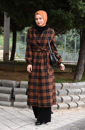 Plaid Cape Black 5509-04